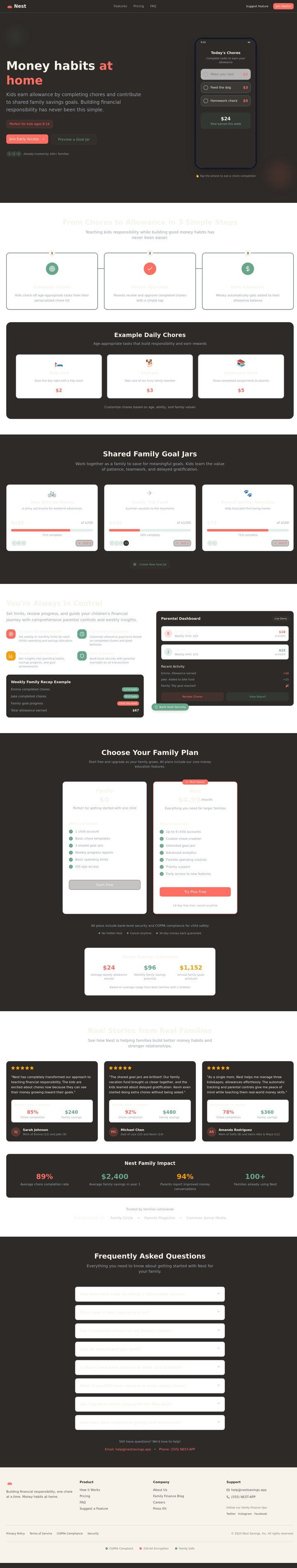Nest: Simple, Trusted Family Allowance Banking