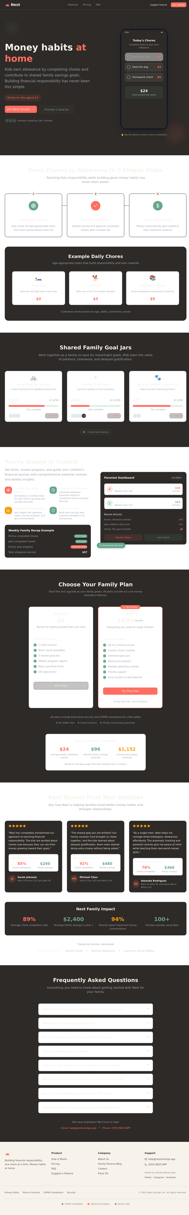 Nest: Simple, Trusted Family Allowance Banking